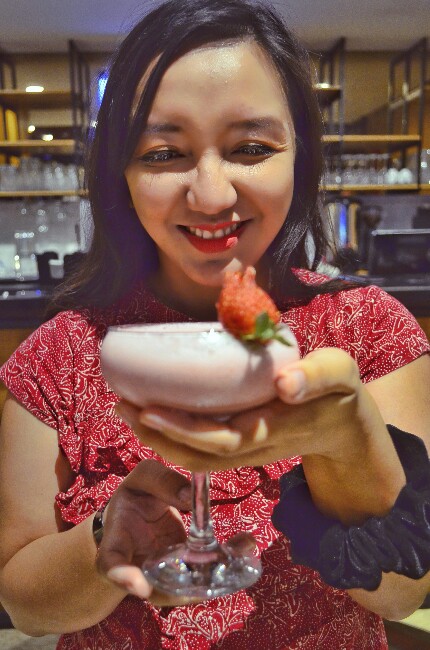 Milkshake strawberry di Batiqa Hotel Darmo Surabaua