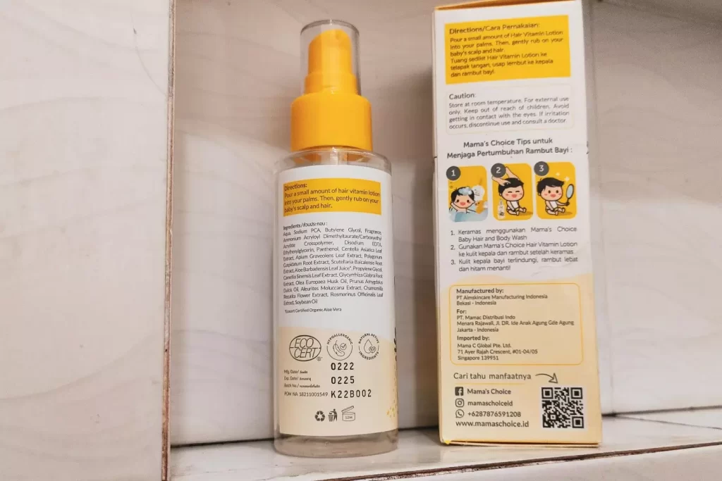 Baby hair lotion - Produk yang membuat rambut wangi