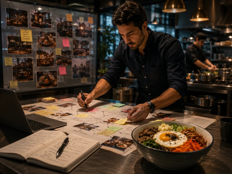 A restaurant marketing head is doing on-page optimization on his restaurant website.